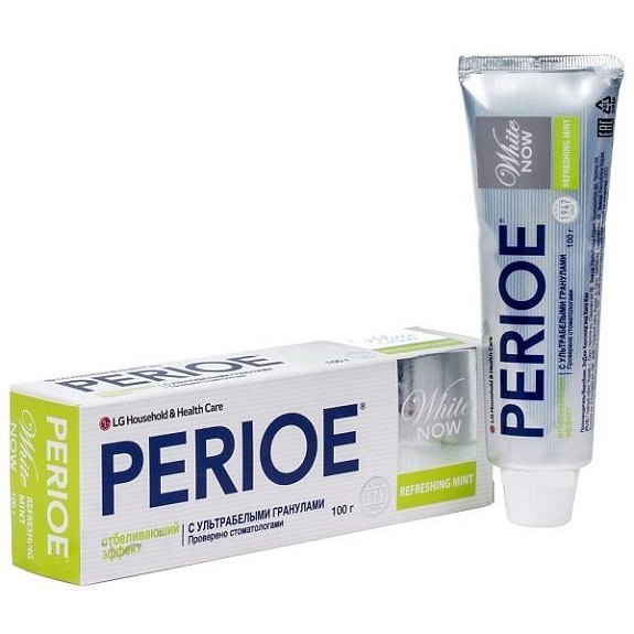 Отбеливающая зубная паста Perioe White Now Refreshing Mint, 100 г
