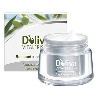 Дневной крем для лица против морщин Vitalfrisch plus Q10 D'oliva, 50 мл