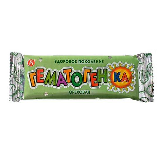 Ореховая гематогенка, 40 г.