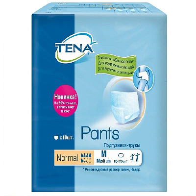 Подгузники-трусы Pants Normal для взрослых M Tena, 10 шт