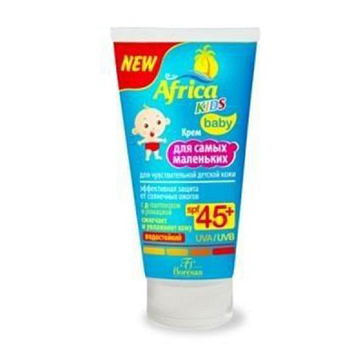 Крем для самых маленьких для чувствительной детской кожи spf45+ africa kids Floresan, 50 мл