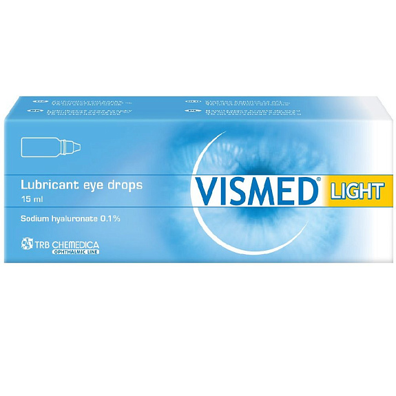 Гидрогель офтальмологический Vismed Light 0,1%, 15 мл