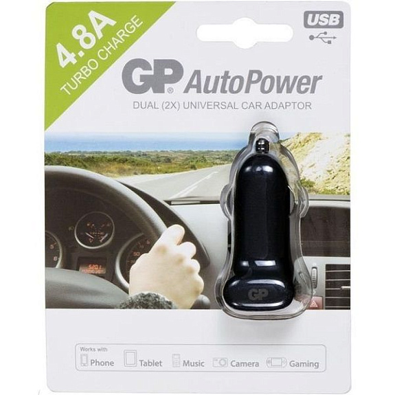 Автомобильное зарядное устройство GP AP41B