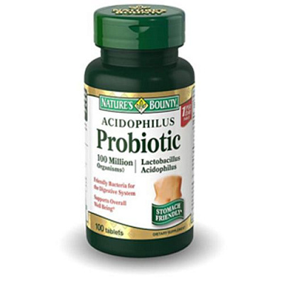 Ацидофилус (пробиотик)  Профилактика дисбактериоза и диареи Nature's Bounty, 100 капсул