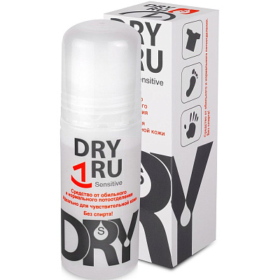 Средство от обильного и нормального потовыделения для чувствительной кожи Dry Ru Sensitive, 50 мл