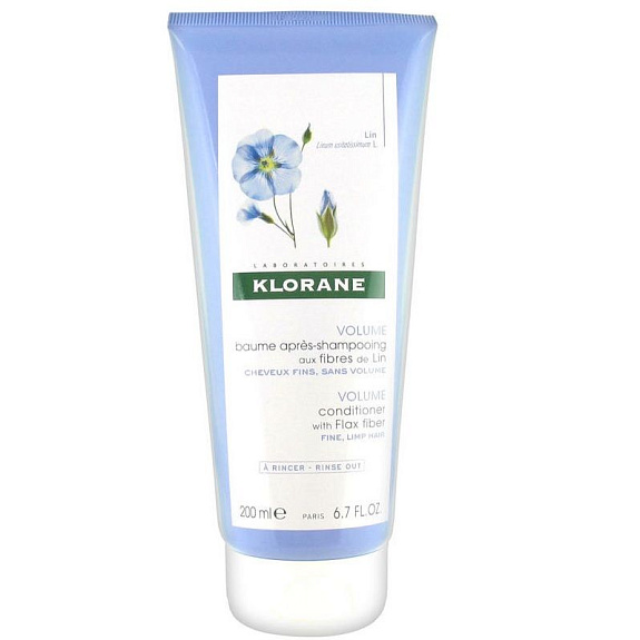 Бальзам-кондиционер с экстрактом льняного волокна Klorane, 200 мл