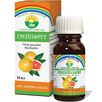 Эфирное масло 100% грейпфрут Лекус, 10 мл
