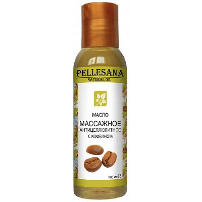 Масло массажное антицеллюлитное с кофеином Pellesana, 100 мл