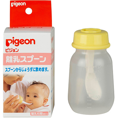 Набор для кормления (бутылочка с ложечкой) Pigeon