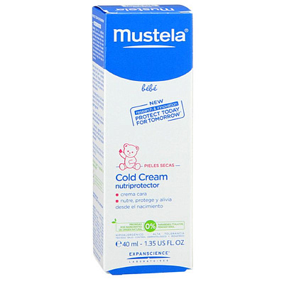 Крем для лица питательный c кольд-кремом Mustela, 40 мл