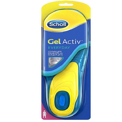Стельки для комфорта на каждый день для женщин GelActiv Scholl, 2 шт