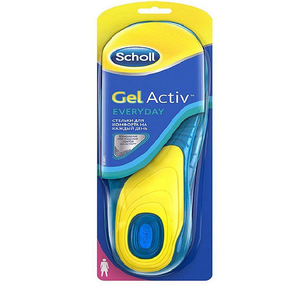 Стельки для комфорта на каждый день для женщин GelActiv Scholl, 2 шт