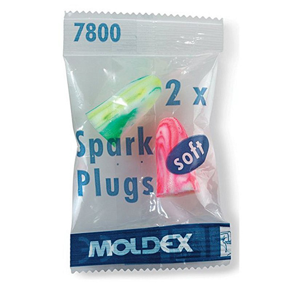 Беруши из экстра-мягкого и очень лёгкого полипропилена spark plugs soft Moldex, 1 пара