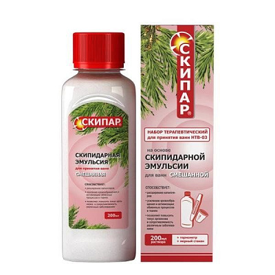 Эмульсия смешанная набор терапевтический для ванн Скипар, 200 мл