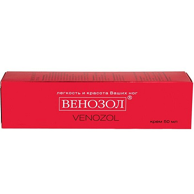 Крем Венозол против варикозной болезни вен и тяжести ног, 50 мл