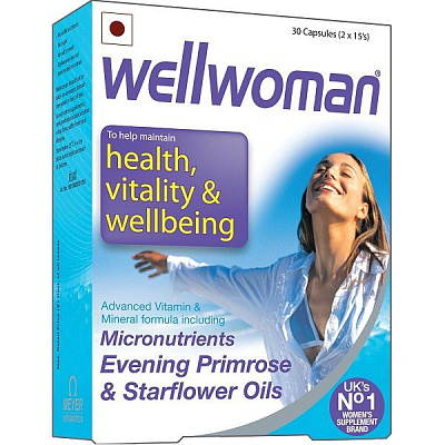 Витаминно-минеральный комплекс Wellwoman для женщин, ведущих активный образ жизни, 30 шт
