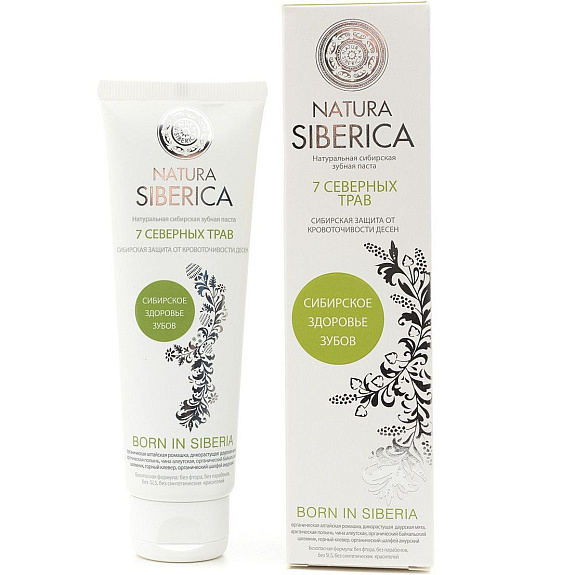 Зубная паста 7 северных трав Natura Siberica, 100 г