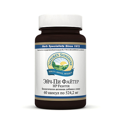Эйч-Пи Файтер, Антибактериальное и антипаразитарное действие, NSP, 524.2 мг, 60 капсул