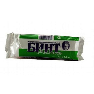 Бинт нестерильный 7м х 14см Amelia, 1 шт