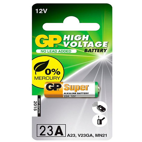 Батарейка алкалиновая GP 23A 12 V, 1 шт