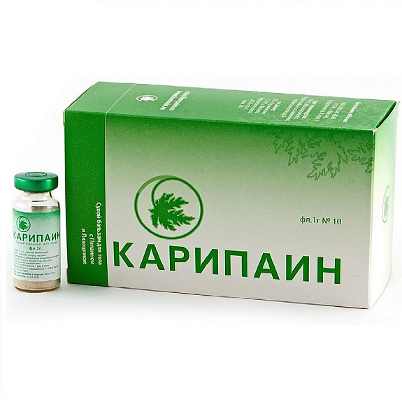Сухой бальзам при заболеваниях позвоночника и суставов 1 г. Карипаин, 10 шт