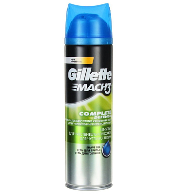 Гель для бритья для чувствительной кожи Gillette Mach3, 200 мл