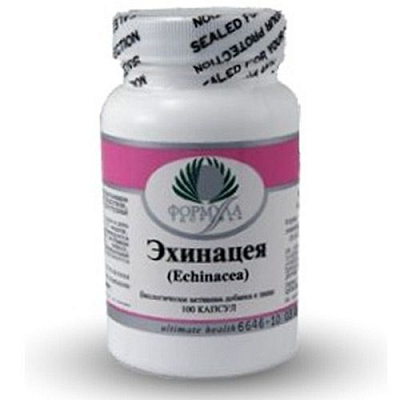 Эхинацея, Эффективен при ОРВИ и простудах, Альтера Холдинг, 100 капсул