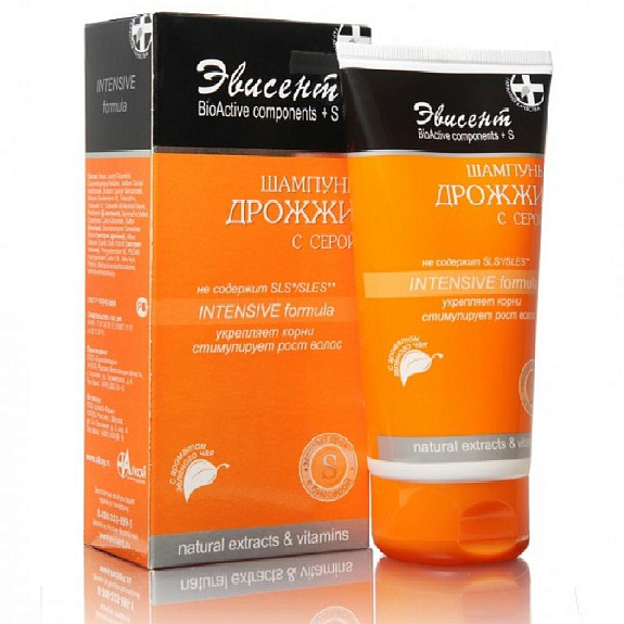 Шампунь дрожжи с серой Эвисент, 150 мл