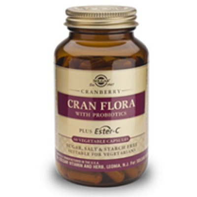 Солгар Кран Флора с клюквой, пробиотиками и Эстер С®  Здоровье мочеполовой системы  Solgar, 60 капсул