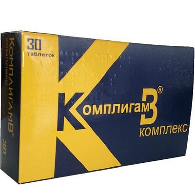 Поливитаминный комплекс КомплигамВ против воспалительных и дегенеративных процессов в ЦНС, 30 шт
