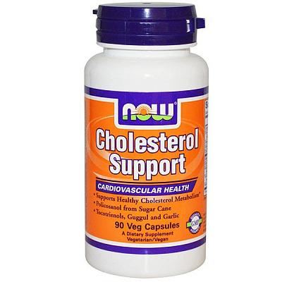 Cholesterol Support, Холестерол саппорт, Now Foods, 90 капсул