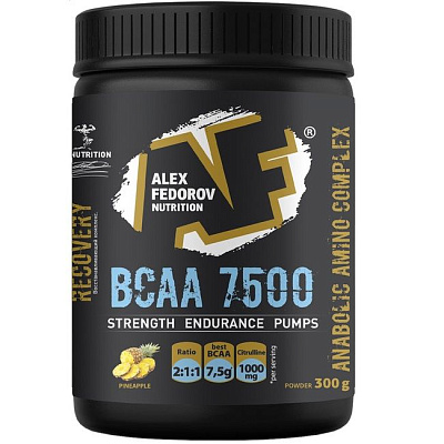 Комплекс незаменимых аминокислот BCAA 7500 ананас Alex Fedorov Nutrition, 300 г