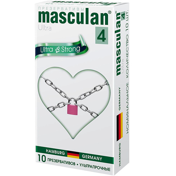 Презервативы Masculan 4 Ultra & Strong Ультра прочные, 10 шт