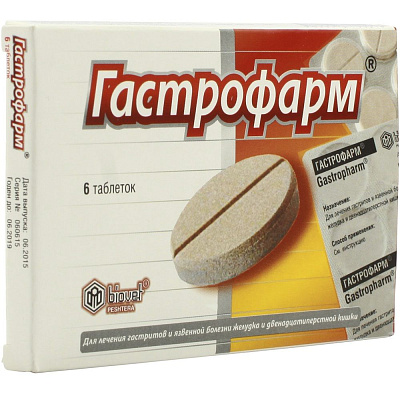 Гастрофарм для здоровья желудка, 6 таблеток
