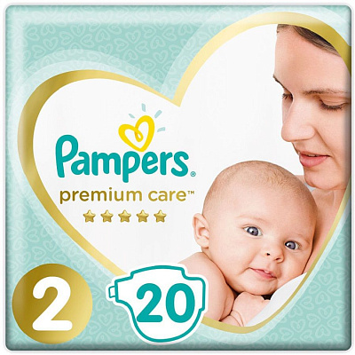 Подгузники для детей Pampers Premium Care 2 4-8 кг, 20 шт