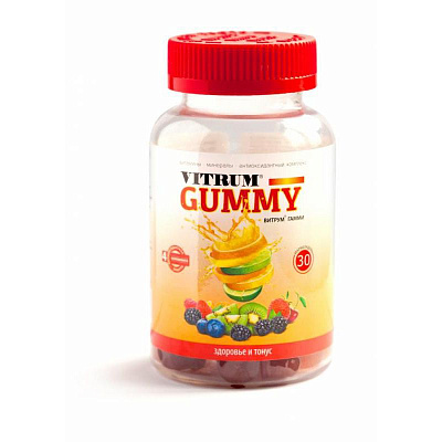 Витрум Гамми, Вкусные мультивитамины для взрослых, Unipharm, 2.5 г, 60 мармеладок