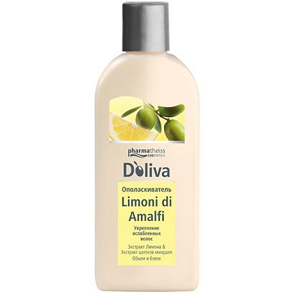 Ополаскиватель Limoni di Amalfi для укрепления ослабленных волос D'oliva, 200 мл