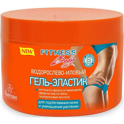 Гель-эластик водорослево-иловый для подтягивания кожи и уменьшения растяжек Fitness Body, 500 мл