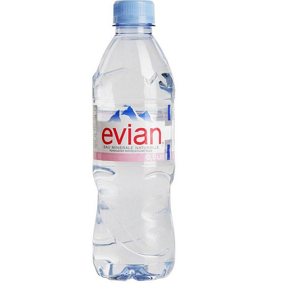 Минеральная вода негазированная Evian, 500 мл