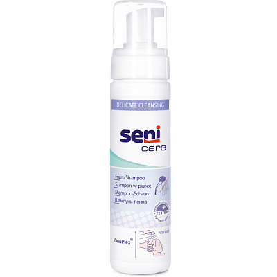 Шампунь-пенка для мытья волос без воды Seni Care, 200 мл