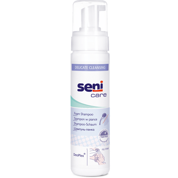Шампунь-пенка для мытья волос без воды Seni Care, 200 мл