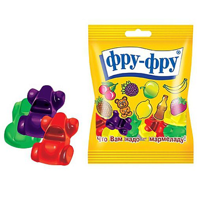 Мармелад жевательный с натуральным соком машинки Фру-фру, 30 г