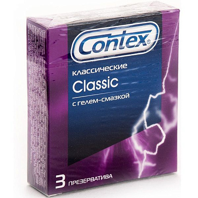 Презервативы Classic Классические с гелем-смазкой Contex, 3 шт