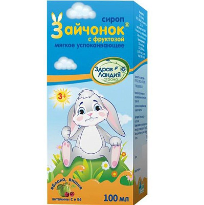 Мягкое успокаивающее для детей с 3-х лет Зайчонок Страна Здравландия, 100 мл