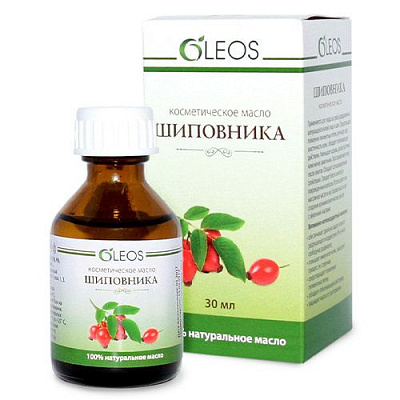Косметическое масло шиповника Oleos, 30 мл