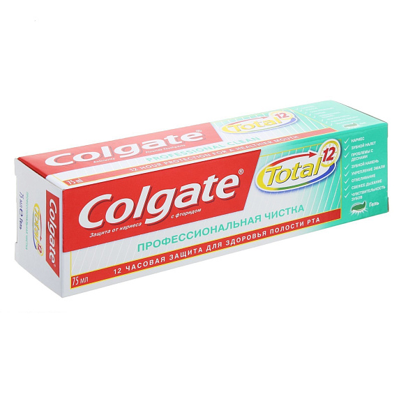Зубная паста-гель Colgate Total 12 Профессиональная чистка, 75 мл