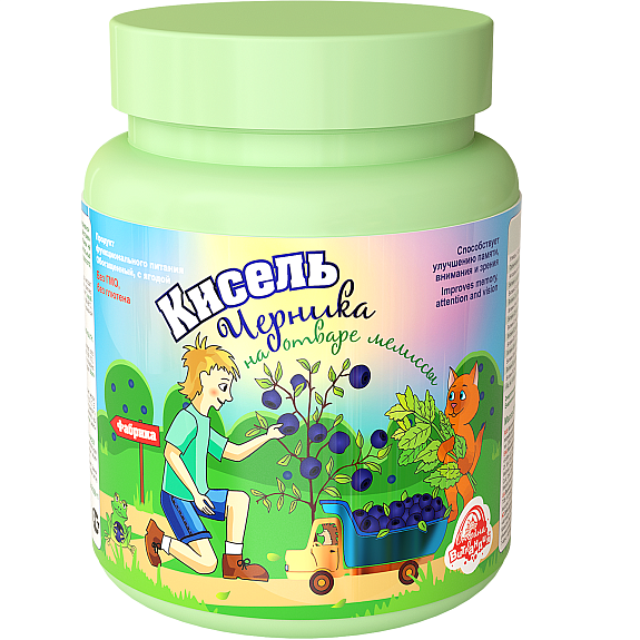 Кисель Черника на отваре мелиссы для взрослых и детей Арт Лайф, 300 г