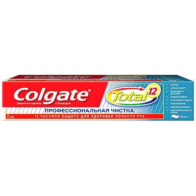 Зубная паста Total 12 Профессиональная чистка Colgate, 75 мл