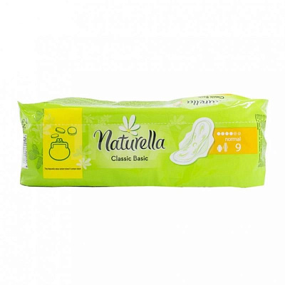 Прокладки гигиенические с крылышками ароматизированные Classic Basic Normal Naturella, 9 шт