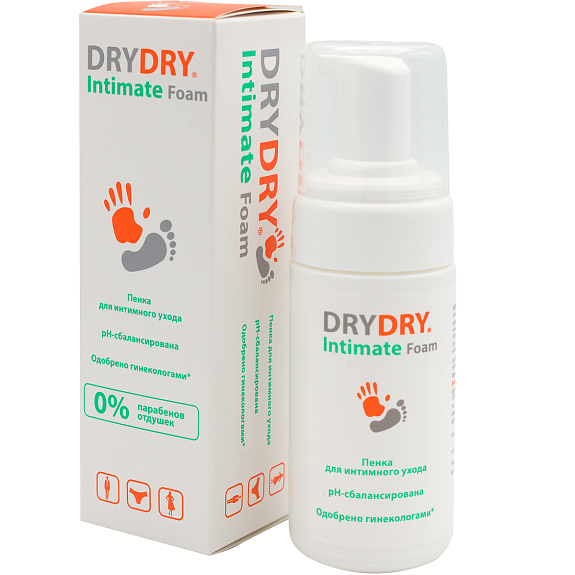 Пенка для интимного ухода Dry Dry Intimate Foam, 100 мл